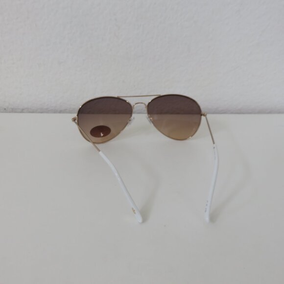 (#129) Juicy Couture White Aviator style Sunglasses main image 4